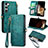 Coque Portefeuille Livre Cuir Etui Clapet S18D pour Samsung Galaxy S24 5G Petit