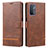 Coque Portefeuille Livre Cuir Etui Clapet SY1 pour OnePlus Nord N200 5G Marron