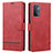 Coque Portefeuille Livre Cuir Etui Clapet SY1 pour OnePlus Nord N200 5G Rouge