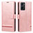 Coque Portefeuille Livre Cuir Etui Clapet SY1 pour Oppo Reno7 Lite 5G Rose