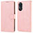 Coque Portefeuille Livre Cuir Etui Clapet SY1 pour Oppo Reno8 T 4G Rose