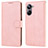 Coque Portefeuille Livre Cuir Etui Clapet SY1 pour Realme 10 Pro 5G Rose