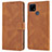 Coque Portefeuille Livre Cuir Etui Clapet SY1 pour Realme C12 Marron