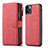 Coque Portefeuille Livre Cuir Etui Clapet T01 pour Apple iPhone 11 Pro Max Rouge