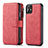 Coque Portefeuille Livre Cuir Etui Clapet T01 pour Apple iPhone 11 Rouge