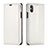 Coque Portefeuille Livre Cuir Etui Clapet T01 pour Apple iPhone X Blanc