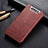 Coque Portefeuille Livre Cuir Etui Clapet T01 pour Samsung Galaxy A80 Marron