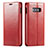 Coque Portefeuille Livre Cuir Etui Clapet T01 pour Samsung Galaxy S10e Rouge