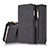 Coque Portefeuille Livre Cuir Etui Clapet T02 pour Apple iPhone 6S Noir