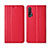 Coque Portefeuille Livre Cuir Etui Clapet T02 pour Huawei Nova 6 5G Rouge