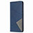 Coque Portefeuille Livre Cuir Etui Clapet T02 pour Huawei Nova Lite 3 Plus Bleu