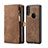 Coque Portefeuille Livre Cuir Etui Clapet T02 pour Huawei P20 Lite Marron