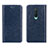 Coque Portefeuille Livre Cuir Etui Clapet T02 pour OnePlus 8 Bleu