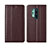 Coque Portefeuille Livre Cuir Etui Clapet T02 pour OnePlus 8 Pro Marron