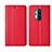 Coque Portefeuille Livre Cuir Etui Clapet T02 pour OnePlus 8 Pro Rouge