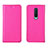 Coque Portefeuille Livre Cuir Etui Clapet T02 pour OnePlus 8 Rose Rouge