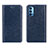 Coque Portefeuille Livre Cuir Etui Clapet T02 pour Oppo Reno4 5G Bleu