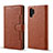 Coque Portefeuille Livre Cuir Etui Clapet T02 pour Samsung Galaxy Note 10 Plus 5G Marron