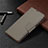 Coque Portefeuille Livre Cuir Etui Clapet T02 pour Xiaomi Redmi 10X 4G Gris