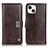 Coque Portefeuille Livre Cuir Etui Clapet T03 pour Apple iPhone 14 Plus Marron