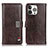 Coque Portefeuille Livre Cuir Etui Clapet T03 pour Apple iPhone 14 Pro Marron