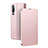 Coque Portefeuille Livre Cuir Etui Clapet T03 pour Huawei P30 Or Rose