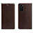 Coque Portefeuille Livre Cuir Etui Clapet T03 pour Huawei P40 Marron