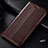 Coque Portefeuille Livre Cuir Etui Clapet T03 pour Samsung Galaxy Note 10 Plus 5G Marron