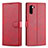 Coque Portefeuille Livre Cuir Etui Clapet T03 pour Samsung Galaxy Note 10 Rouge