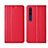 Coque Portefeuille Livre Cuir Etui Clapet T03 pour Xiaomi Mi 10 Pro Rouge