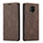 Coque Portefeuille Livre Cuir Etui Clapet T03 pour Xiaomi Redmi Note 9 Pro Max Marron