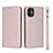 Coque Portefeuille Livre Cuir Etui Clapet T04 pour Apple iPhone 11 Or Rose