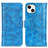 Coque Portefeuille Livre Cuir Etui Clapet T04 pour Apple iPhone 13 Bleu