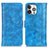 Coque Portefeuille Livre Cuir Etui Clapet T04 pour Apple iPhone 14 Pro Bleu