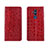 Coque Portefeuille Livre Cuir Etui Clapet T04 pour Huawei Mate 20 Lite Rouge