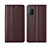 Coque Portefeuille Livre Cuir Etui Clapet T04 pour Oppo A52 Marron