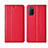 Coque Portefeuille Livre Cuir Etui Clapet T04 pour Oppo A92 Rouge