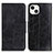 Coque Portefeuille Livre Cuir Etui Clapet T05 pour Apple iPhone 13 Noir