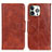 Coque Portefeuille Livre Cuir Etui Clapet T05 pour Apple iPhone 14 Pro Marron