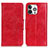 Coque Portefeuille Livre Cuir Etui Clapet T05 pour Apple iPhone 14 Pro Max Rouge