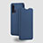 Coque Portefeuille Livre Cuir Etui Clapet T05 pour Huawei Nova 6 Bleu