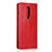 Coque Portefeuille Livre Cuir Etui Clapet T05 pour OnePlus 8 Rouge