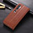 Coque Portefeuille Livre Cuir Etui Clapet T05 pour Xiaomi Mi Note 10 Marron