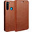 Coque Portefeuille Livre Cuir Etui Clapet T05 pour Xiaomi Redmi Note 8T Orange