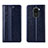 Coque Portefeuille Livre Cuir Etui Clapet T05 pour Xiaomi Redmi Note 9 Bleu