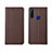 Coque Portefeuille Livre Cuir Etui Clapet T06 pour Huawei Honor 20E Marron