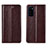 Coque Portefeuille Livre Cuir Etui Clapet T06 pour Huawei Honor View 30 5G Marron