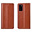 Coque Portefeuille Livre Cuir Etui Clapet T06 pour Huawei Honor View 30 Pro 5G Orange
