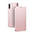 Coque Portefeuille Livre Cuir Etui Clapet T06 pour Huawei P20 Or Rose