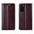 Coque Portefeuille Livre Cuir Etui Clapet T06 pour Huawei P40 Marron